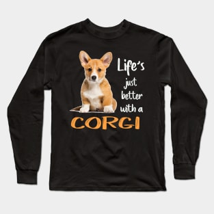 Life'S Just Better With a Corgi (212) Long Sleeve T-Shirt